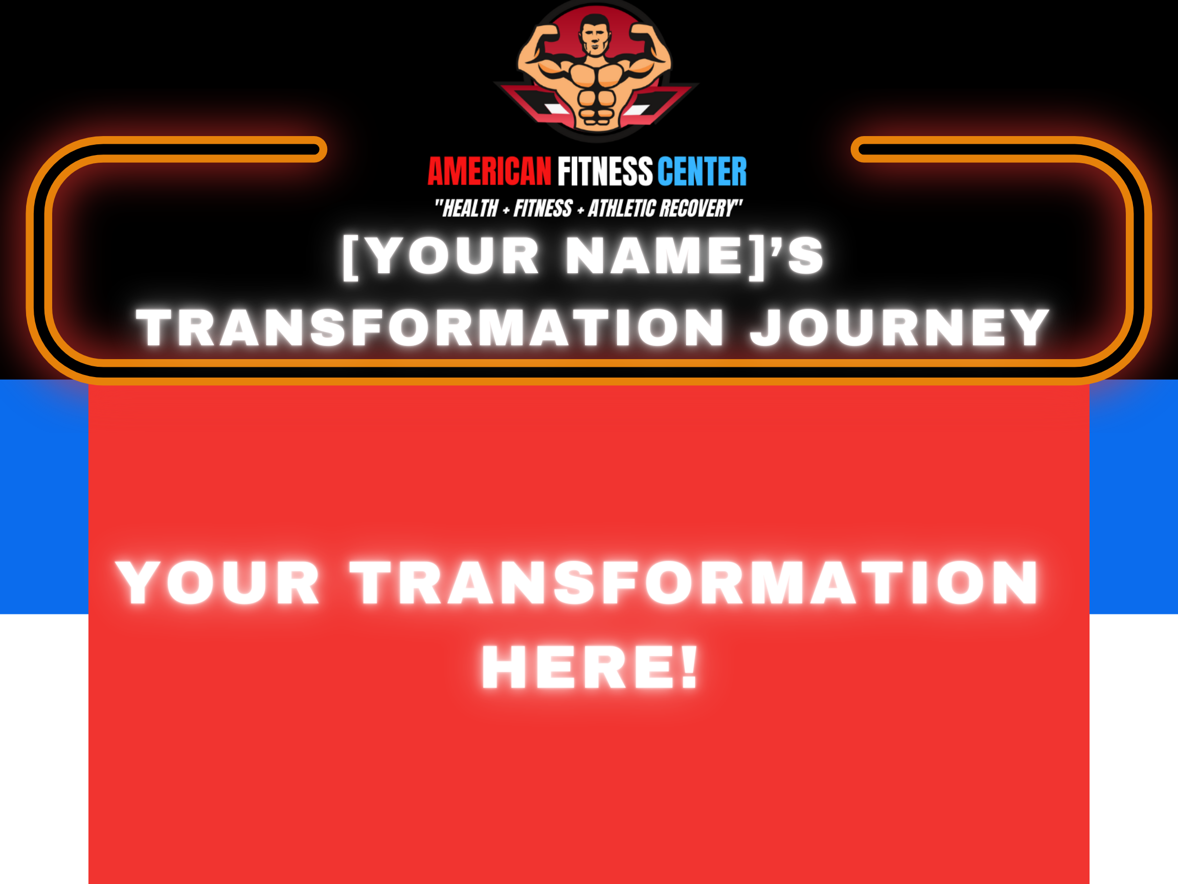 Add Your Personal Fitness Training Transformation Here - American Fitness Center