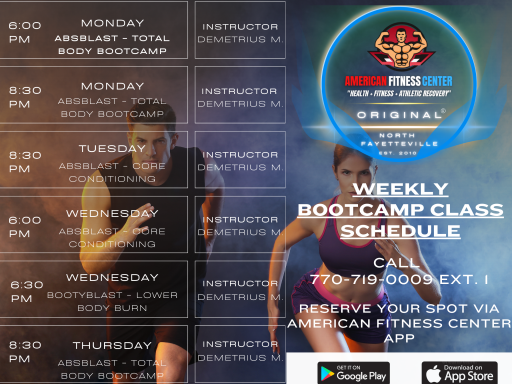 BootCamp Classes Near Me In Fayetteville, GA - American Fitness Center North Fayetteville